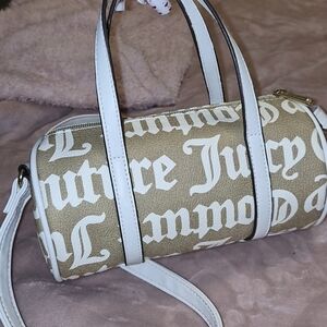 Juicy Couture Beige and White Mini Bag